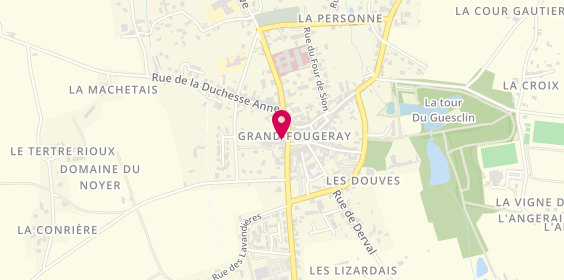 Plan de La Gourmandise, 17 place de l'Église, 35390 Grand-Fougeray