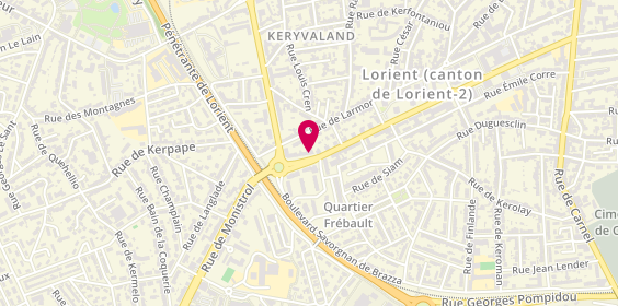 Plan de Pizza Posto, 113 avenue Général de Gaulle, 56100 Lorient