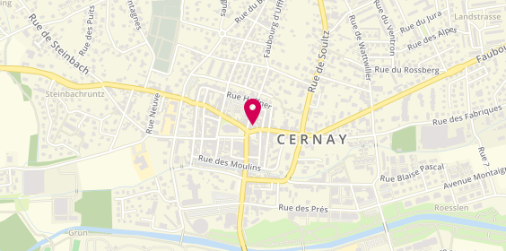 Plan de Presto Pizza Cernay, 3 Rue Clemenceau, 68700 Cernay
