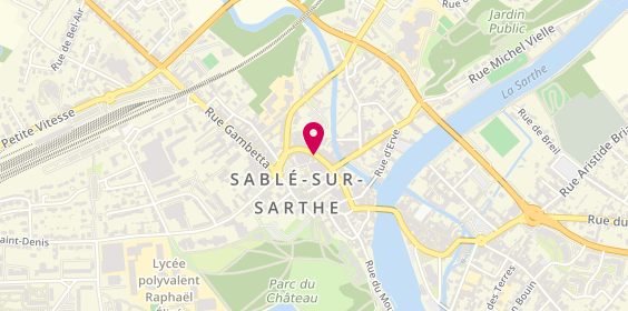 Plan de La Sablésienne * Restaurant-Pizzeria-Caviste, 6 Ter Rue Carnot, 72300 Sablé-sur-Sarthe