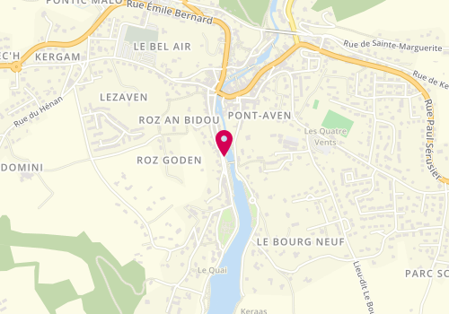 Plan de Le Moulin du Grand Poulguin, 2 Quai Théodore Botrel, 29930 Pont-Aven