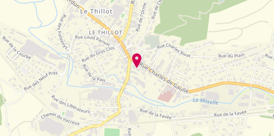 Plan de S.o.s Pizza, 40 Rue Charles de Gaulle, 88160 Le Thillot