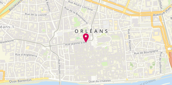 Plan de L'Orangerie, 7 Rue Jeanne d'Arc, 45000 Orléans