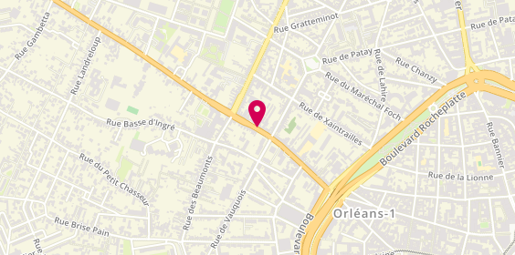 Plan de O'gourmet Pizza, 58 Rue du Faubourg Saint-Jean, 45000 Orléans
