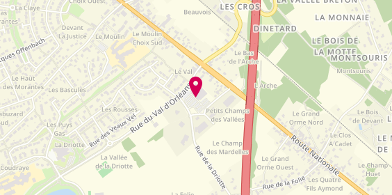 Plan de Kiosque à Pizza, 160 Rue du Val d'Orléans, 45140 Ingré