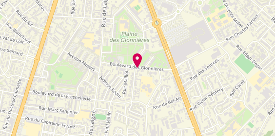 Plan de Buenita's Pizza, Boulevard Glonnières, 72100 Le Mans