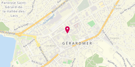 Plan de Gerardmer Pizza, 7 Rue Carnot, 88400 Gérardmer