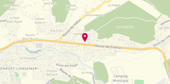 Plan de Le Chalet Gourmand vente à emporter, 2041 Route de Colmar, 88400 Xonrupt-Longemer