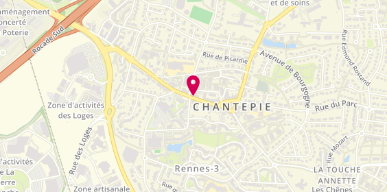 Plan de Boiteau Pizza, 65 Avenue Andre Bonnin, 35135 Chantepie