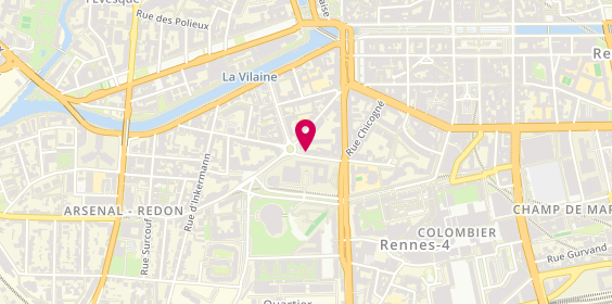 Plan de La Roulette, 14 Rue de l'Arsenal, 35000 Rennes