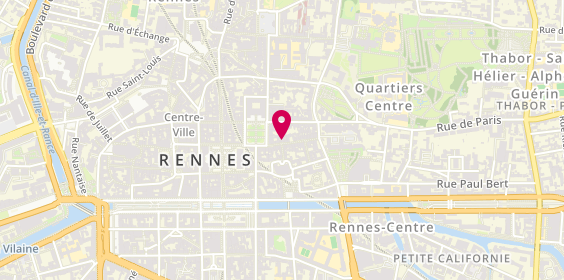 Plan de A Fuoco Nero, 7 Rue Saint-Georges, 35000 Rennes