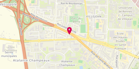 Plan de Le Bistrot de Condate, 105 Rue de Saint-Brieuc, 35000 Rennes