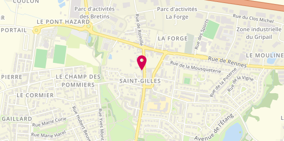 Plan de La Strada, 13 Rue du Centre, 35590 Saint-Gilles