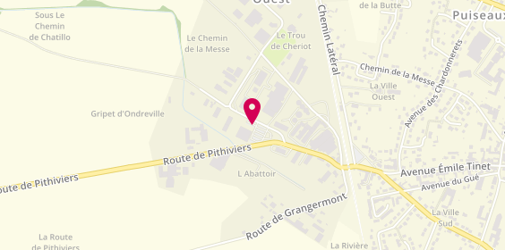 Plan de Le Kiosque à Pizzas, 1 Rue de la Garenne, 45390 Puiseaux