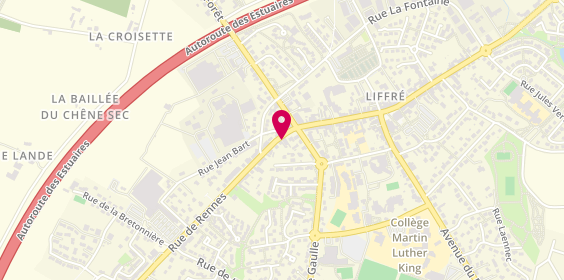 Plan de Au Comptoir des Pizzas, 47 Rue Rennes, 35340 Liffré