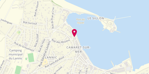 Plan de Le Captain, 32 Quai Gustave Toudouze, 29570 Camaret-sur-Mer