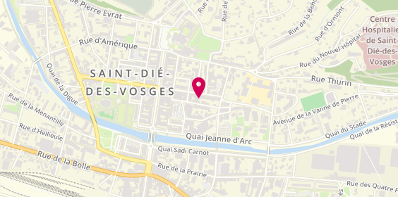 Plan de Pizzas Da Franco, 26 Rue Dauphine, 88100 Saint-Dié-des-Vosges