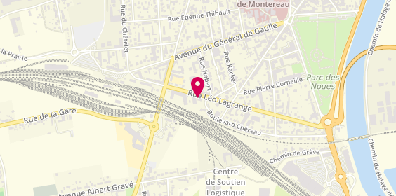 Plan de Kiosque à Pizzas, 51 Rue Léo Lagrange, 77130 Montereau-Fault-Yonne