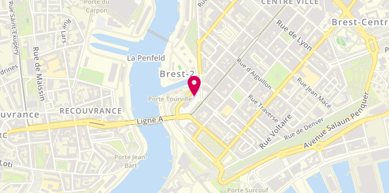 Plan de La Brasserie de Siam et l'o à la Bouche, 12 Rue de Siam, 29200 Brest