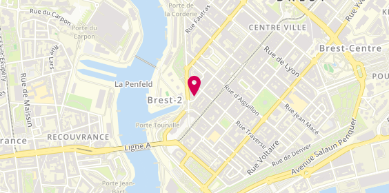 Plan de Restaurant Chez Carmine, 4 Rue Louis Pasteur, 29200 Brest
