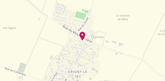 Plan de Origny Pizza, Bis
107 Rue de la République, 10510 Origny-le-Sec
