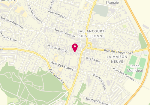 Plan de Pizza Di Napoli, 7 Rue du Martroy, 91610 Ballancourt-sur-Essonne