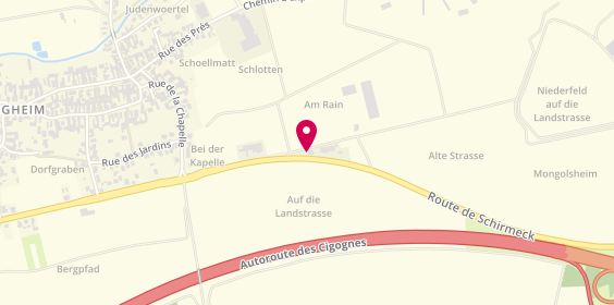 Plan de La Bella Flamm's, 2 C Route de Schirmeck, 67120 Duppigheim