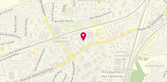 Plan de Marjane Pizz'S, 7 Rue du Petit-Marais, 67200 Strasbourg