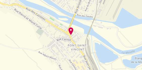 Plan de La Pizz des Arcades, 11 Rue Jean Jaurès, 54550 Pont-Saint-Vincent