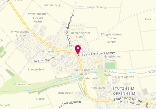 Plan de Les Secrets de la Laiterie, 10 Route du Kochersberg, 67370 Stutzheim-Offenheim