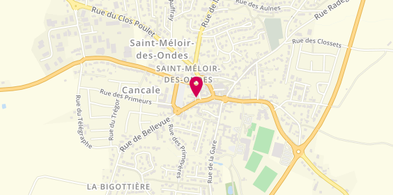 Plan de Le Café Goulu, 2-4 place du Souvenir, 35350 Saint-Méloir-des-Ondes