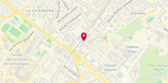 Plan de Five Pizza, 7 Rue de Remich, 54500 Vandœuvre-lès-Nancy