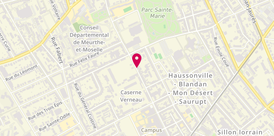 Plan de 7 Pizza, 69 Rue Sergent Blandan, 54000 Nancy