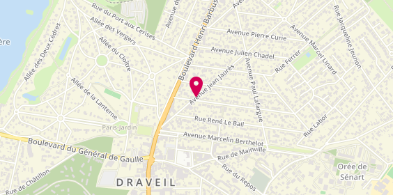 Plan de Le Bouche A Oreille, 14 avenue Jean Jaurès, 91210 Draveil
