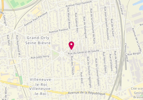 Plan de SCS Pizza, Bât 6 6 Rue Marcel Risser, 94290 Villeneuve-le-Roi