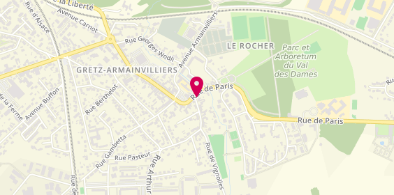Plan de Dream's Pizza, 1 Rue de la Fontaine, 77220 Gretz-Armainvilliers
