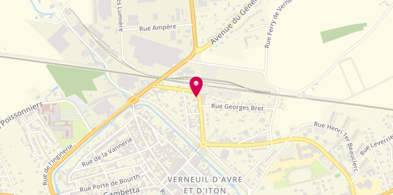 Plan de Pizzeria Venezia, 155 avenue Victor Hugo, 27130 Verneuil-sur-Avre