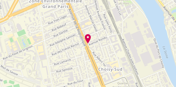 Plan de Armon Pizza, 46 avenue Rondu, 94600 Choisy-le-Roi
