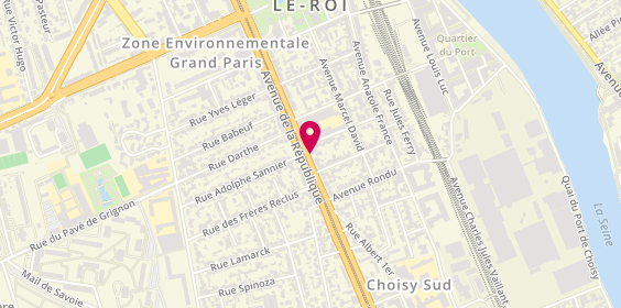 Plan de Pizza Express Choisy, 37 avenue de la République, 94600 Choisy-le-Roi