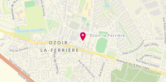 Plan de Pizzas Party, 9 Allée Jardins, 77330 Ozoir-la-Ferrière