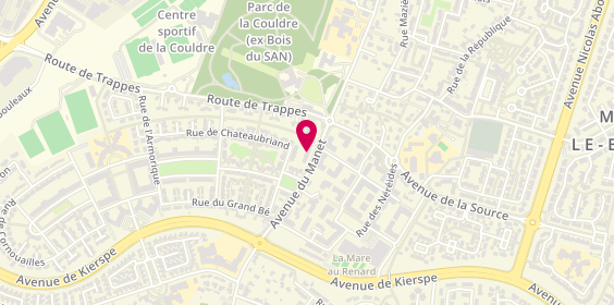 Plan de Aniawood - Pizza au feu de bois, 33 avenue du Manet, 78180 Montigny-le-Bretonneux