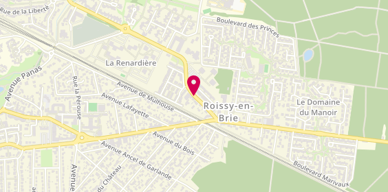 Plan de Dinamo Pizza, 13 Rue Charles Vaillant, 77680 Roissy-en-Brie