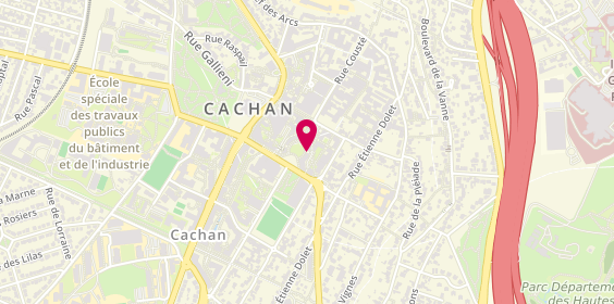 Plan de Pizza Di Genova, 22 place Jacques Carat, 94230 Cachan