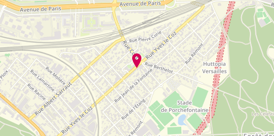 Plan de Pizza Porchefontaine, 99 Rue Yves le Coz, 78000 Versailles