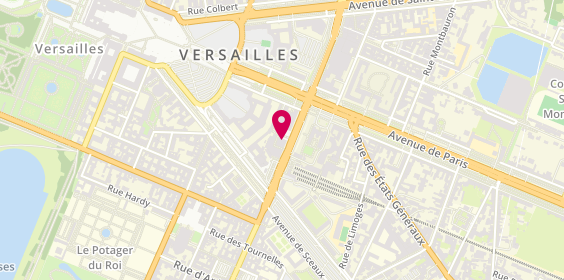 Plan de Pizzeria César, 8 avenue du Général de Gaulle, 78000 Versailles