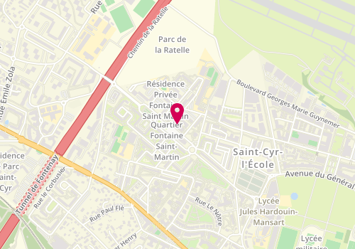 Plan de Allo Pizza Plus, avenue du Colonel Fabien, 78210 Saint-Cyr-l'École