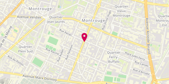 Plan de La Tazella, 103 avenue de la République, 92120 Montrouge