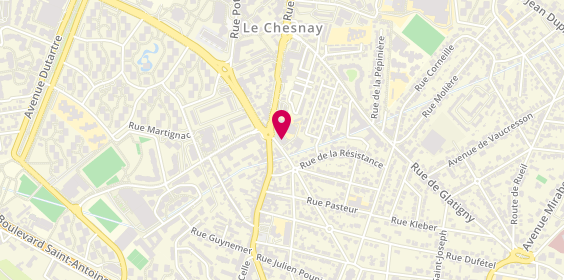 Plan de Domino's Pizza, 3 avenue de Rocquencourt, 78150 Le Chesnay-Rocquencourt