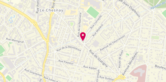 Plan de La Pizza du Dimanche Soir, 52 Rue de Glatigny, 78150 Le Chesnay-Rocquencourt