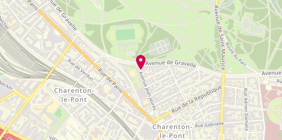 Plan de Chez Tonino, 32 avenue Jean Jaurès, 94220 Charenton-le-Pont